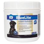 K9 Bluelite®,"White plastic supplement tub with dog label"
