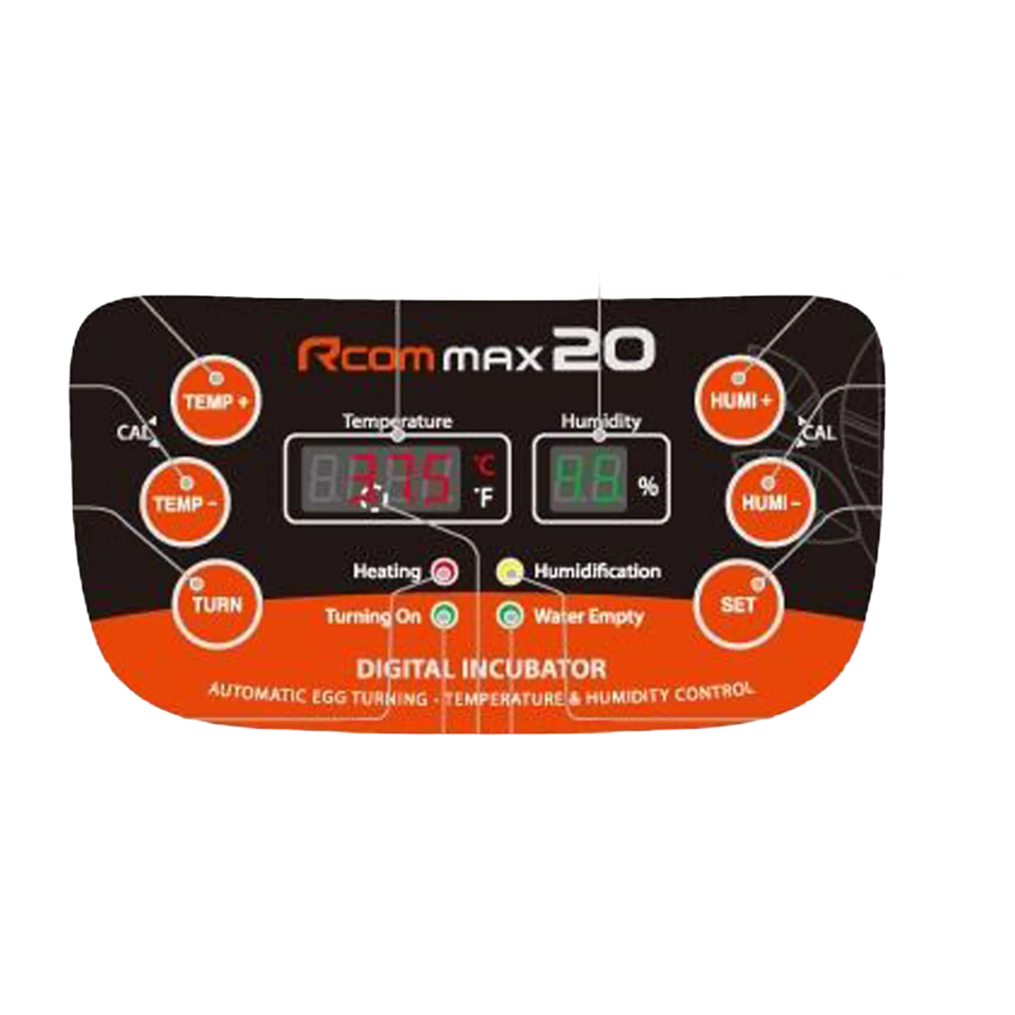 Max-20 Incubator by Rcom USA
