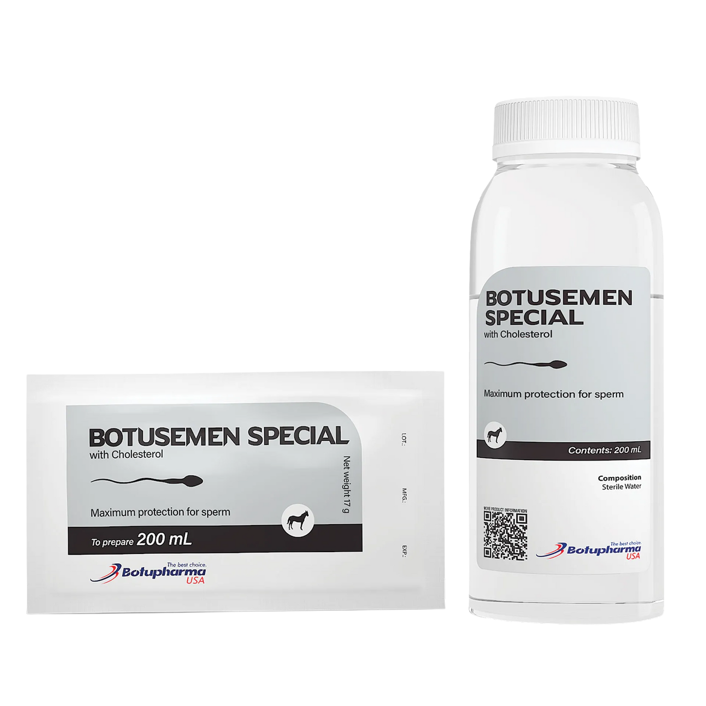 BotuSemen Special,"White bottle and foil pouch package"