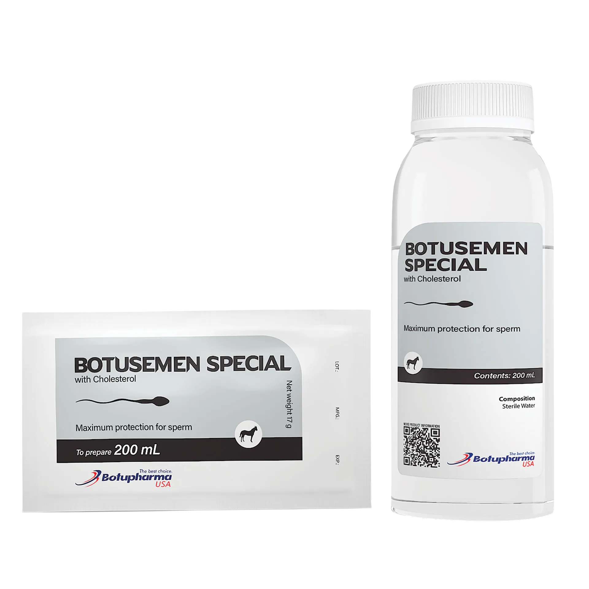 BotuSemen Special,"White bottle and foil pouch package"